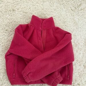 Aritzia Pink Fleece Jacket